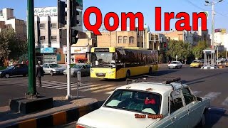 Traveling Iran Qom City Tour By Bus Middle East 2020 [upl. by Lehrer]