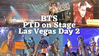 BTS PERMISSION TO DANCE ON STAGE CONCERT  Las Vegas Day 2 FancamVlog 4K [upl. by Esilram]