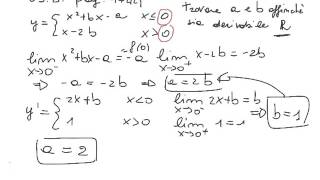 esercizi continuita e derivabilita con parametri [upl. by Ekaj]