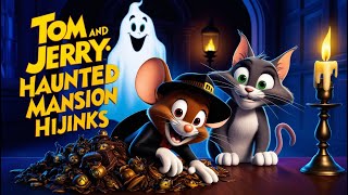 Tom and Jerry Episode The Haunted Mansion Hijinks tomandjerrycartoon cartoonnetwork catandmouse [upl. by Streeto]