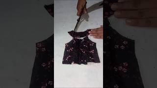 Beautiful Frock Design  Frock Cutting Idea short babyfrockcuttingandstitching frock [upl. by Okihcas]