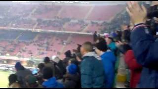 inter bologna 03 contestazione coro jose mourinho [upl. by Einrae]