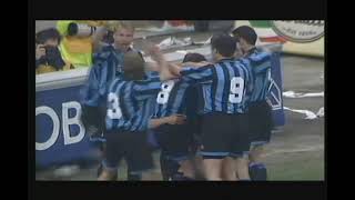 Finale ritorno coppa uefa 1994 inter  Salisburgo 10 yonk [upl. by Esorbma]