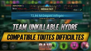 La Première Team Unkillable Toutes Difficultés de lHydre   Raid Shadow Legends [upl. by Valeria904]