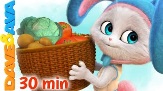 🥬 Oh John the Rabbit  Dave and Ava Nursery Rhymes  Kids Songs 🥬 [upl. by Yhtomit]