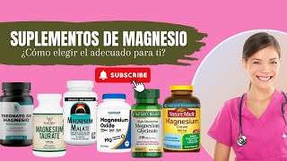 Suplementos de magnesio ¿cómo elegir el adecuado para ti [upl. by Sacram524]