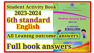 6th standard English student activity bookfullbook video 6th English kalika balavardhane [upl. by Cardie]