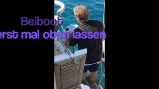 Außenborder am Beiboot installieren [upl. by Wiatt804]