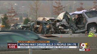 Wrongway crash Expert says no one could survive wreck on I75 in Evendale [upl. by Adnohr]