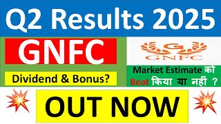 GNFC Q2 results 2025  GNFC results today  GNFC Share News  GNFC Share latest news  GNFC Dividend [upl. by Eniawd37]