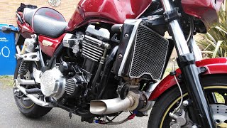 Fitting front end to Kawasaki ZRX 1100 C2 Turbo [upl. by Nimajaneb229]