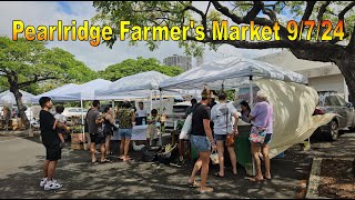 4K Pearlridge OpenAir Farmers Market 9724 in Aiea Oahu Hawaii [upl. by Seravaj]