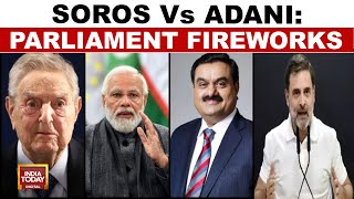 George Soros Political Showdown In Parliament Between BJP And Congress  India Today News [upl. by Asilrahc600]