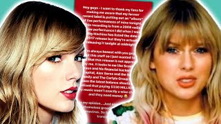 Taylor Swift Arremete Contra Su Antigua Disquera Por Lanzar Música SIN Su Consentimiento [upl. by Scotti]