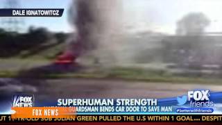 How A Superhuman Really Saved A Man From A Burning Car [upl. by Ayyidas]