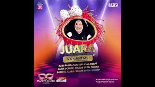 Shila Amzah Rambutan Juara The Masked Singer Malaysia Musim 2 FULL AUDIO PERFORMANCES [upl. by Eidnahs]