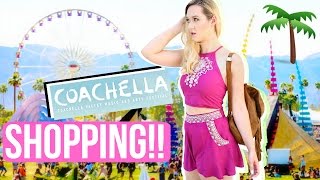 SHOPPING FOR COACHELLA OUTFITS AlishaMarieVlogs [upl. by Youngman]