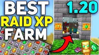 BEST RAID FARM 120 Minecraft Bedrock  UNLIMITED TOTEMS [upl. by Tamberg402]