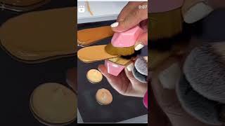 Foundation application with different tools makeupmakeupartistblend shortsvideotoolsfoundation [upl. by Horvitz]