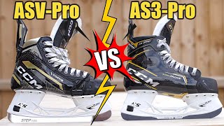 CCM Super Tacks ASVPro vs AS3 Pro hockey skates review  What is the difference [upl. by Eahsat]