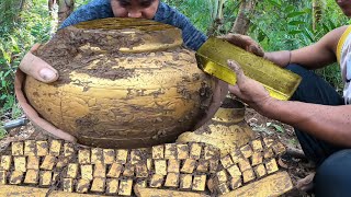 3 HUGE GOLDEN JAR FULL OF TREASURES RECOVERED IN THE PHILIPPINES 2021 yashashree clarice [upl. by Absa]