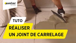 Comment réaliser un joint de carrelage  Weber [upl. by Karlik]