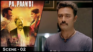 Pa Paandi Movie Scenes  Rajkiran goes to police station  Dhanush  Madonna Sebastian  Rajkiran [upl. by Learrsi]