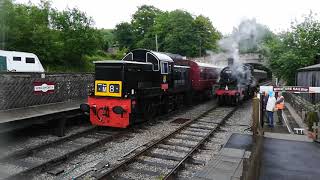 A busy moment at Wirksworth during the Steam in the Valley Gala [upl. by Oates365]