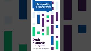 Droit dauteur en enseignement 07  diffuser en classe shorts copyright teaching [upl. by Tyra]