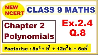 Class 9 Maths  Ex24 Q8  Chapter 2  Polynomials  New NCERT  Ranveer Maths 9 [upl. by Jesselyn894]