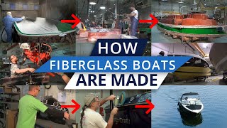 How Fiberglass Boats Are Made [upl. by Refitsirhc186]