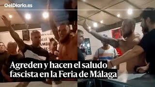 Neonazis agreden y realizan el saludo fascista en la caseta del Sindicato de Estudiantes en Málaga [upl. by Santana433]