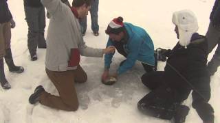 Piseco Lake Ice FishingAwesome Lake Trout Action [upl. by Claudie778]