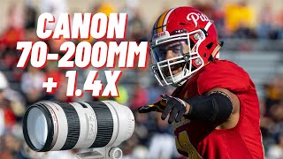 College Football with the Canon 70200mm f28  14x  Canon R6 [upl. by Adnuhs]