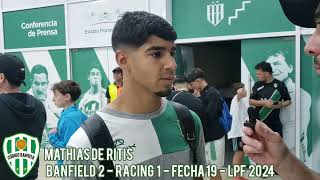 Mathias De Ritis Banfield 2  Racing 1  Fecha 19  LPF 2024 [upl. by Adley]