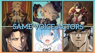 Genshin Impact Fontaine Characters Japanese Voice Actors Same Anime Charactersgenshinimpact [upl. by Anavahs626]