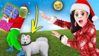 GRINCH STEALS CHAD WILD CLAYS DOG CLUE ❌ HELP 😱 Spy Ninjas Vy Qwaint Daniel Regina Daniela [upl. by Weitzman]