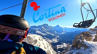 The BEST SKIING in ITALY  Cortina dAmpezzo [upl. by Psyche]