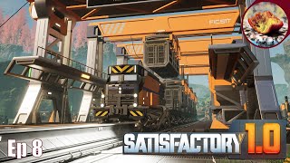 Playing with TRAINS in Satisfactory 10 Lets Play  S2 Ep 8 [upl. by Edroi324]