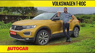 EXCLUSIVE VW TRoc India Review  Premium Compact Family Crossover  First Drive  Autocar India [upl. by Chui82]