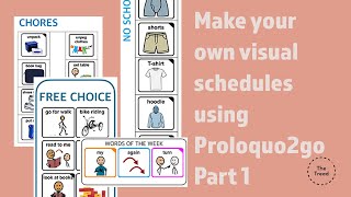 Use Proloquo2go to make Visuals part 1 [upl. by Jaine12]