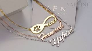 YAFEINI Laser automated machine making personalized necklaces [upl. by Annert]