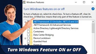 How to Turn Windows Features On or OFF on Windows 1011 [upl. by Lraep]