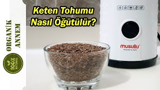 KETEN TOHUMU NASIL ÖĞÜTÜLÜR  KETEN TOHUMU FAYDALARI NELERDİR [upl. by Etnauq802]