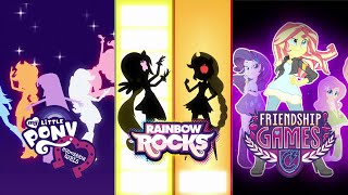 ALL MLPFiM Equestria Girls Opening Credits EG RR FG [upl. by Anaed]