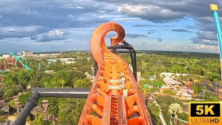 Florida’s TALLEST Launch Coaster Tigris POV BACKWARDS 5K Busch Gardens Tampa Bay [upl. by Jacquetta]