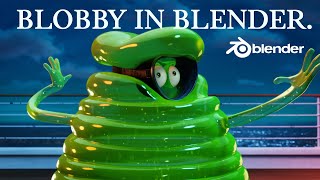 Making Blobby from Hotel Transylvania  Blender 30 Tutorial  2022 [upl. by Adlez]