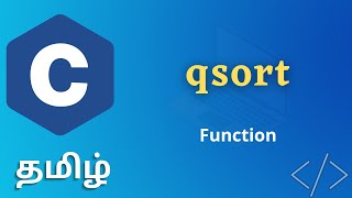 qsort Function In C Explained In Tamil  qsort CProgramming [upl. by Waddle]