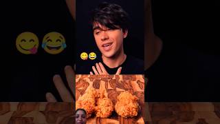 KFC fried chicken wings 🍗  shorts asmr mukbang [upl. by Anilatsyrc]