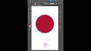 Mastering Illustrator Crafting a Round Badge Tutoria illustratortutorial shortvideo shorts [upl. by Quintie]